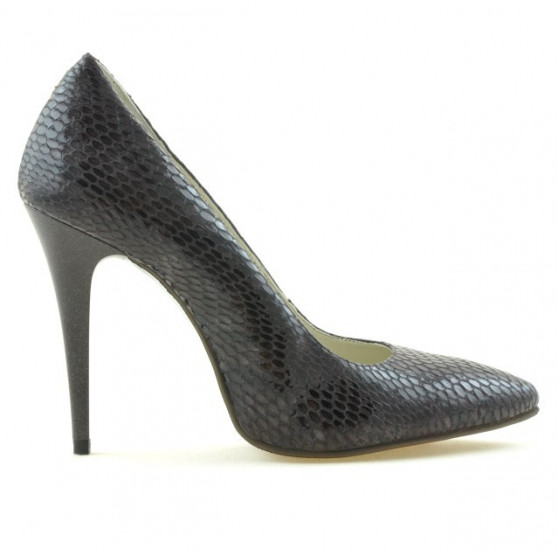 Zapatos elegantes de mujer 1241 croco morado