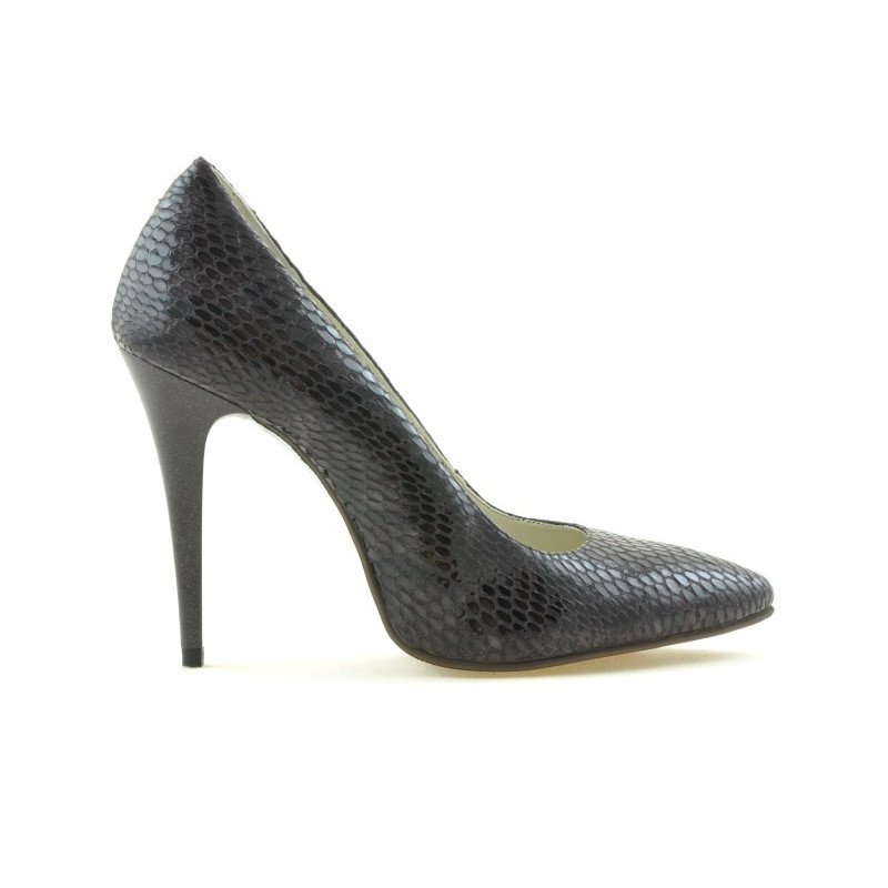 Zapatos elegantes de mujer 1241 croco morado