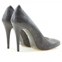 Zapatos elegantes de mujer 1241 croco morado