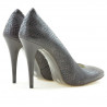 Zapatos elegantes de mujer 1241 croco morado