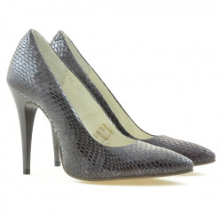 Zapatos elegantes de mujer 1241 croco morado
