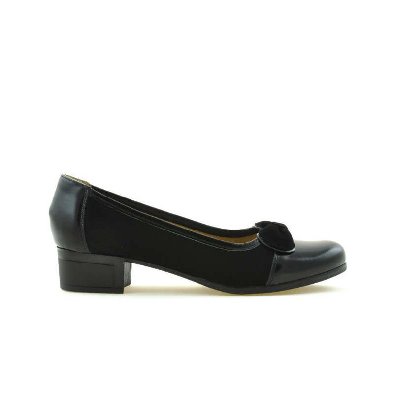 Zapatos casuales/elegantes de mujer 650 laca negro combinado