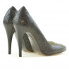 Zapatos elegantes de mujer 1241 croco marrón