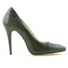 Zapatos elegantes para mujer 1241 cocodrilo verde