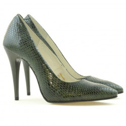 Zapatos elegantes para mujer 1241 cocodrilo verde