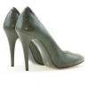 Zapatos elegantes para mujer 1241 cocodrilo verde