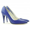 Zapatos elegantes de mujer 1246 charol azul