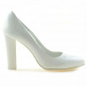 Zapatos elegantes de mujer 1214 charol blanco