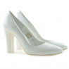 Zapatos elegantes de mujer 1214 charol blanco