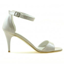 Sandalias de mujer 1238-1 charol beige nácar