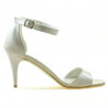 Sandalias de mujer 1238-1 charol beige nácar