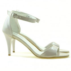 Sandalias de mujer 1238-1 charol beige nácar
