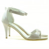 Sandalias de mujer 1238-1 charol beige nácar