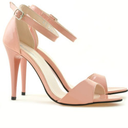 Sandalias mujer 1238 charol rosa
